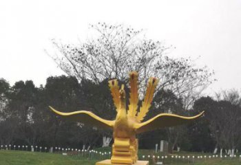 九龍坡鳳凰雕塑選用,美陳雕塑,鑄銅鳳凰雕塑工藝廠家